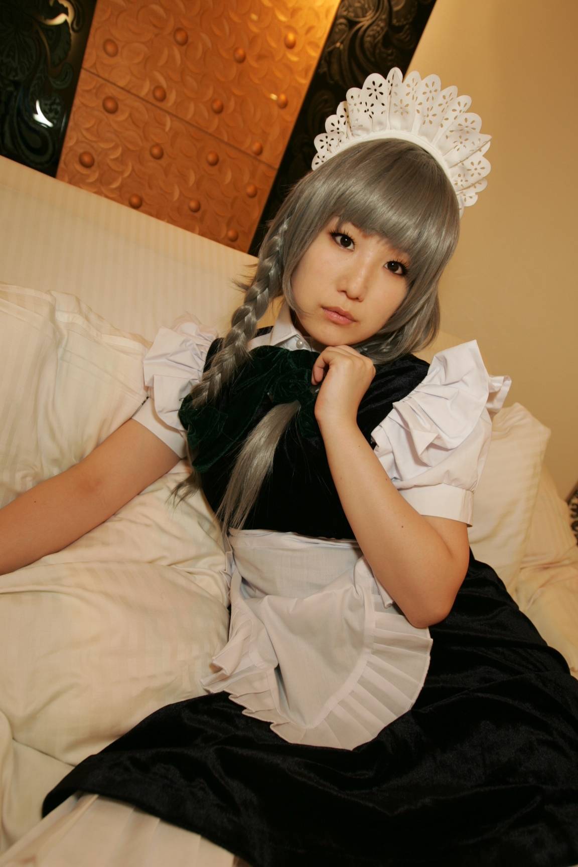 黑丝游戏美女　[Cosplay]Izayoi-Sakuya 日本超级诱惑美女图片写真